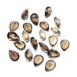 Кабошон из раухтопаза капля гр.12*8мм, 2,65ct.