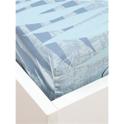 Простыня на резинке Этель Areca palm, 160*200*25см, поплин, 125 г/м2