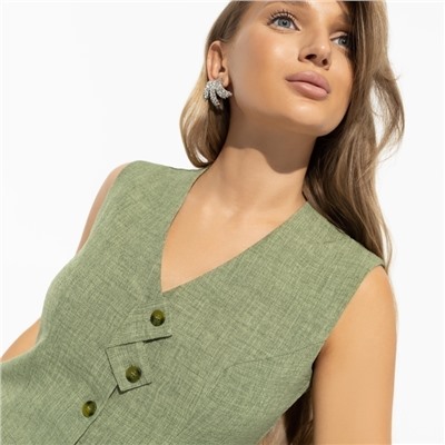 Жилет, Стильная львица (green)