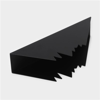 Салфетница Доляна «Горы», 15×4×6 см, чёрная