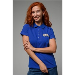 Женская футболка поло 8524 / индиго+кот