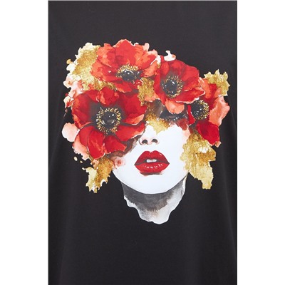 Пижама Red lips (футболка + брюки)