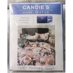 Комплекты из  мягкого поплина, с простыней на резинке Candie's  08.03.