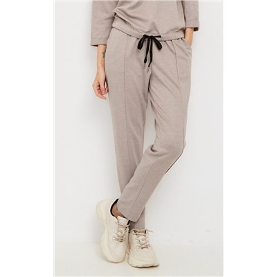Брюки женские на резинке F212-0820 бежевые
