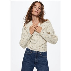 Jersey canalé jaspeado -  Mujer | MANGO OUTLET España