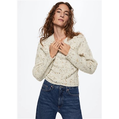 Jersey canalé jaspeado -  Mujer | MANGO OUTLET España