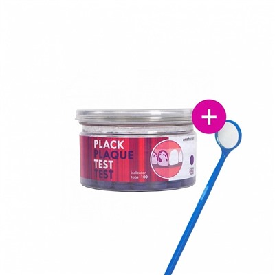 Таблетки для индикации зубного налета Plack Test, 100 шт.