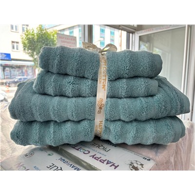 STOCK 4шт набор полотенец 50*90 2шт + 70*140 2шт