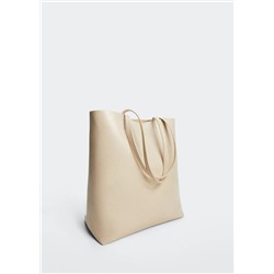 Bolso shopper doble asa -  Mujer | MANGO OUTLET España