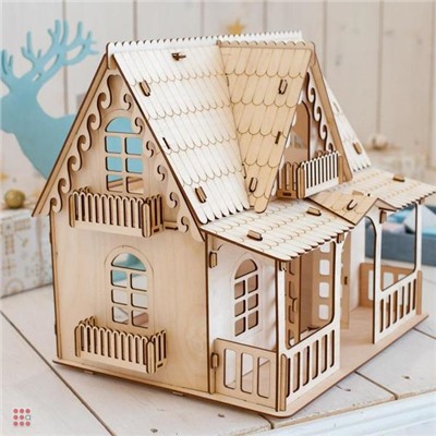 Конструктор дом "Country house" 42 х 47 х 36 cм. 136дет.