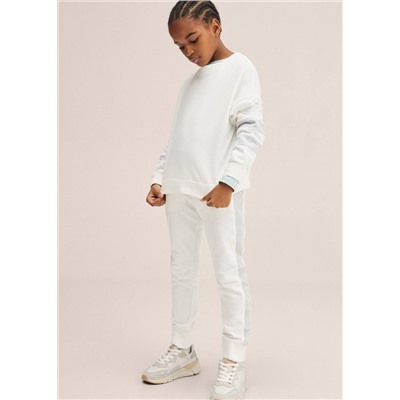 Sudadera manga contraste -  Niña | MANGO OUTLET España