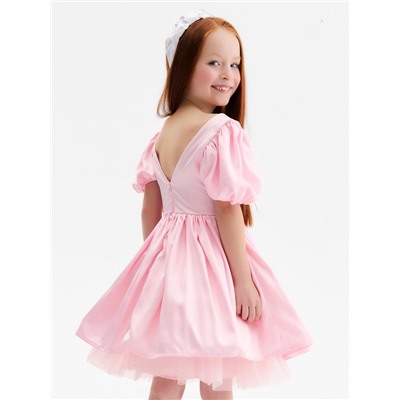 Платье нарядное детское MINAKU: PartyDress, розовое, рост 116 см