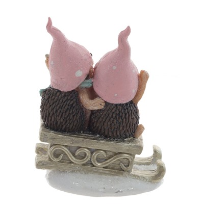 Фигурка декоративная "Ежики", L9,5 W6,5 H12,5 см