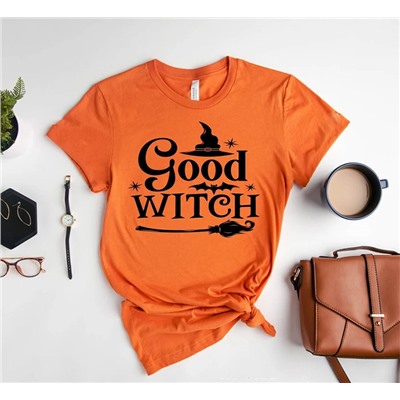 Футболка оранжевая Good Witch