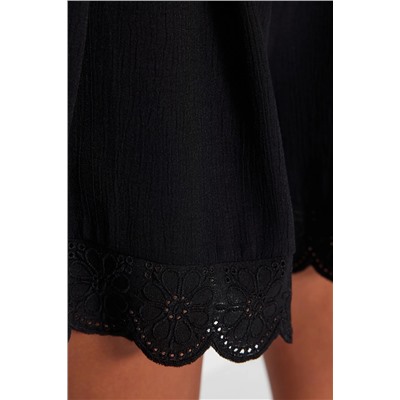Black Plaving Brode Подробные пляжные шорты и бермудские острова TBESS23SR00039