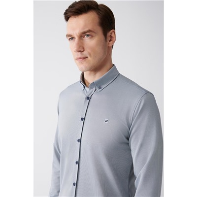Indigo Easy -To -Iroding Button Rush