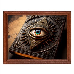POSG-0238 Постер в рамке 23x17см Книга