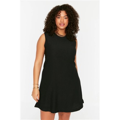 Black A -Line Bürümcük вязаное платье TBBSS22EL2370