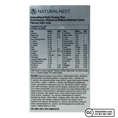 NaturalNest Multi Energy Men 30 Tablet