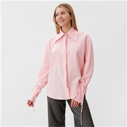 Рубашка женская MINAKU: Casual Collection цвет розовый, р-р 50