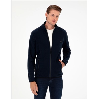 Navy Blue обычный полярный кардиган