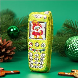 Шоколадная фигурка новогодняя "Мобильный телефон", МИКС, 60 г