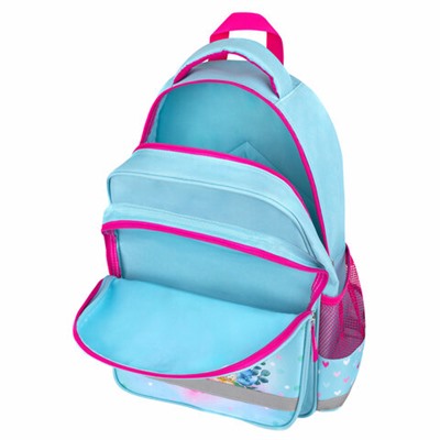 Рюкзак ПИФАГОР SCHOOL, 1 отделение, 3 кармана, "Pretty bunny", 38x28х14 см, 273168