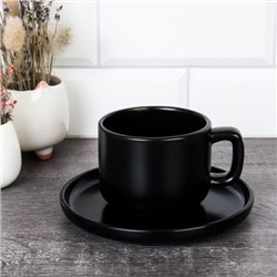 Чайная пара 300 мл black / 3404B 2pcs/3500 /уп6/36/