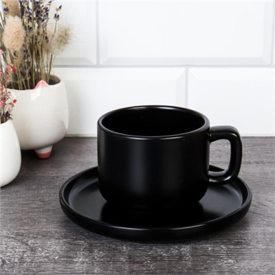 Чайная пара 300 мл black / 3404B 2pcs/3500 /уп6/36/