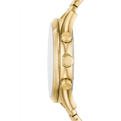 Reloj de cuarzo de acero - Dorado y blanco