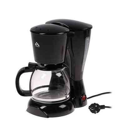 УЦЕНКА Кофеварка Luazon LKM-654, капельная, 900 Вт, 1.2 л, чёрная