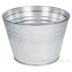 Кашпо цинк "Classic", 3 л, D 21,2 х Н 14,5 см