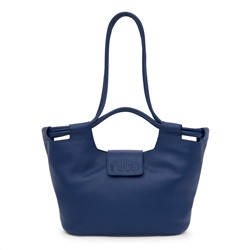 Bolso capazo Sun - cuero - azul marino
