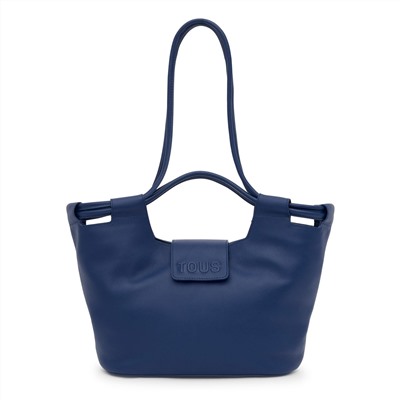 Bolso capazo Sun - cuero - azul marino