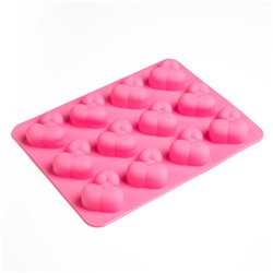 Форма для шоколада, 18+, 13×18; 3.5×4.5 см, розовый