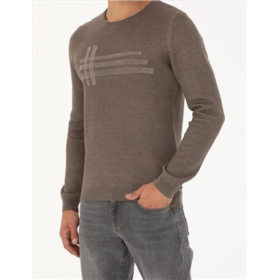 Vizon Melanj Slim Fit Bicycle Yaka Knitwear Свитер