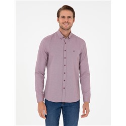 Bordeaux Slim Fit рубашка с длинным рукавом