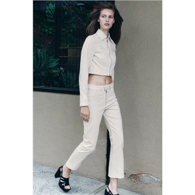 JEANS Z1975 MINI FLARE TIRO ALTO NERVIO