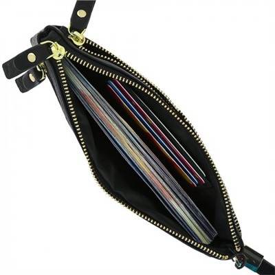 Женский кожаный кошелек 6063 BLACK