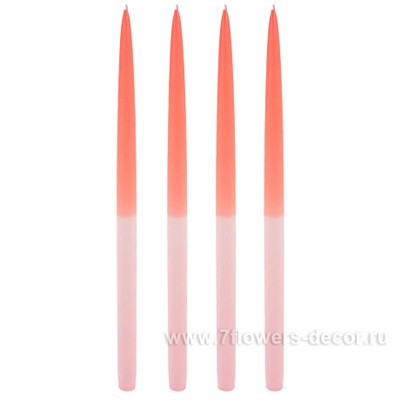 Набор свечей конических (парафин), 28 см, (4 шт)