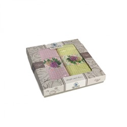 Набор полотенец кухонный NILTEKS АССОРТИвафля 40*60  2 шт.НМ 754 v21