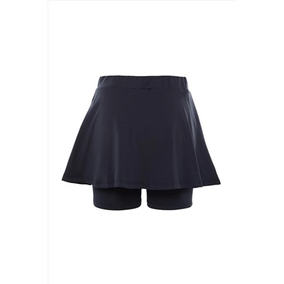Navy Blue 2 Layer Shorts Теннисные вязание спортивные шорты юбка Twoss22sr00067