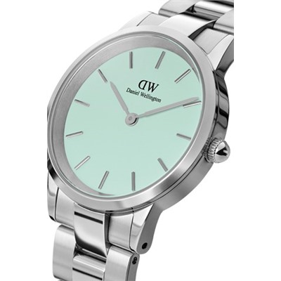 Reloj de cuarzo de acero Link - Plateado y verde
