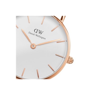 Reloj de cuarzo de piel y chapado en oro rosa Suffolk - 28 mm - Marrón y rosa dorado