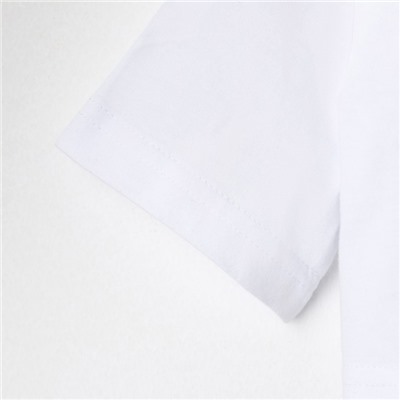 Футболка детская укороченная KAFTAN "Basic line", р. 34 (122-128 см), белый