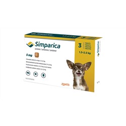 Simparica 1.3-2.5 кг( 5 мг)