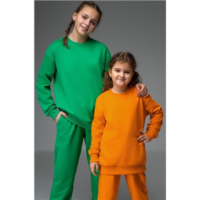 Костюм для девочки оверсайз из футера трехнитки Happyfox