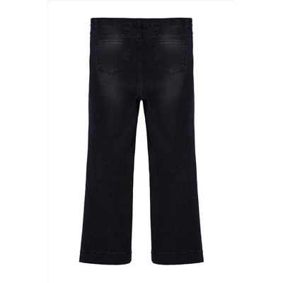 Антрасит с высокой талией комфорт испанские рыси Flare Fit Jeans TBBAW25CJ00009