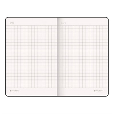 Блокнот МАЛЫЙ ФОРМАТ (93х140 мм) А6, BRAUBERG ULTRA, балакрон, 80 г/м2, 96 л., клетка, темно-синий, 113053