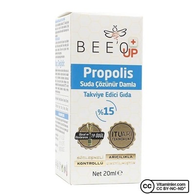 Bee'o UP ​​Водорастворимые капли прополиса 20 мл